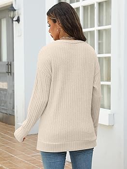 ANRABESS Women Long Sleeve Shirts Business Casual Tunic Tops
